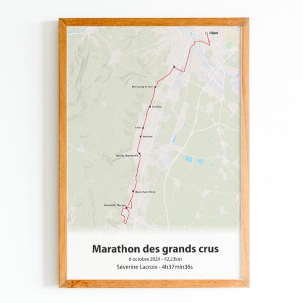 Affiche marathon des grands crus 2024