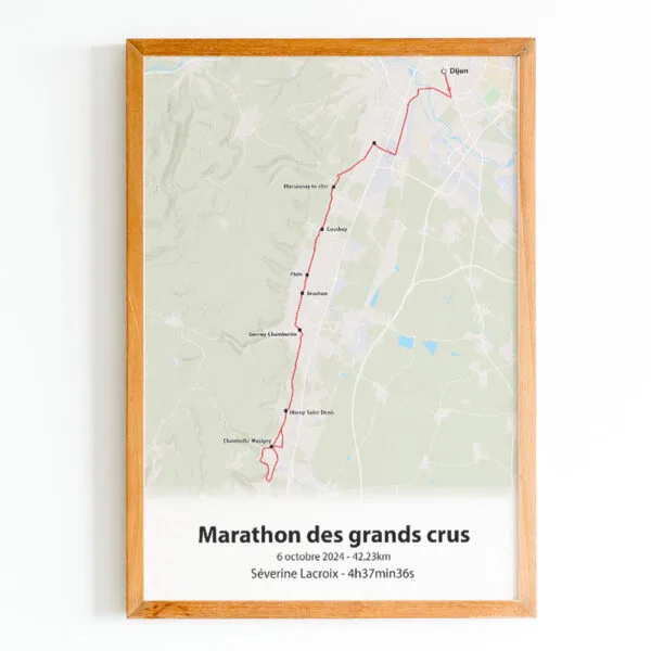 Affiche marathon des grands crus 2024