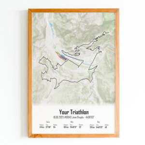 customized triathlon poster