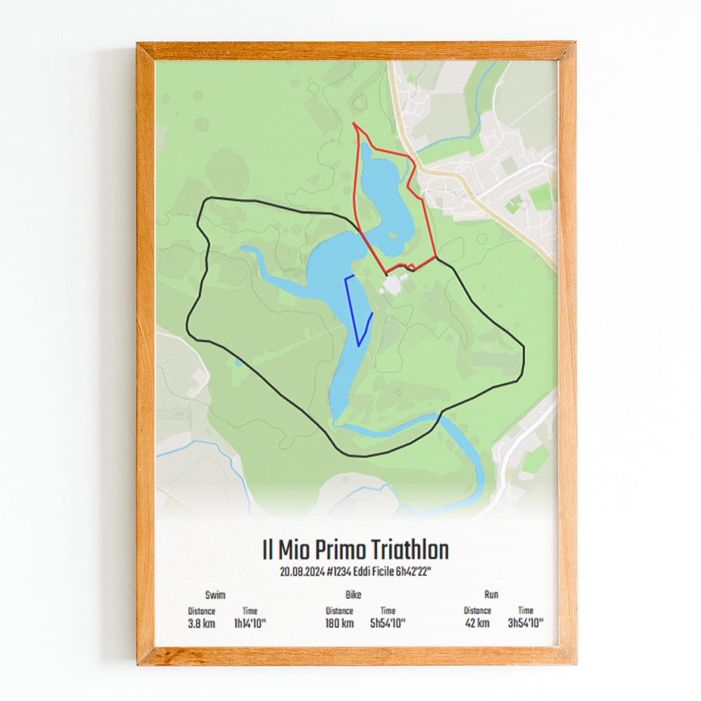 poster triathlon personalizzato