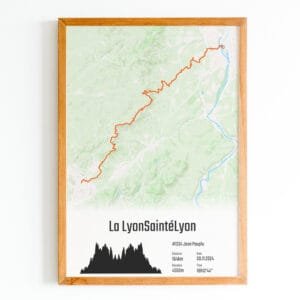 affiche personnalisée LyonSaintéLyon 2024