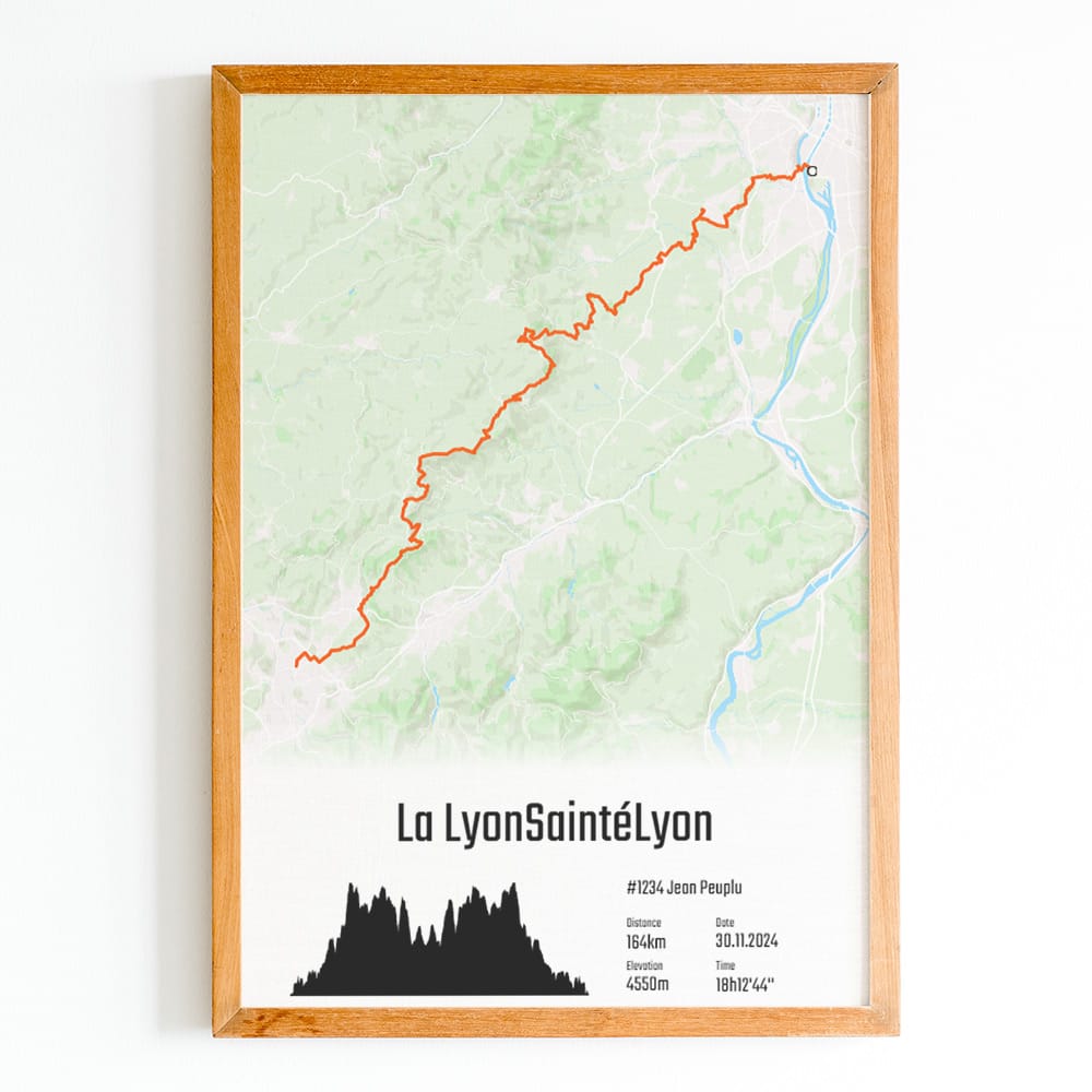 affiche personnalisée LyonSaintéLyon 2024