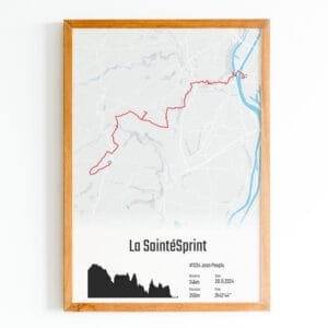 Affiche personnalisée saintesprint 2024
