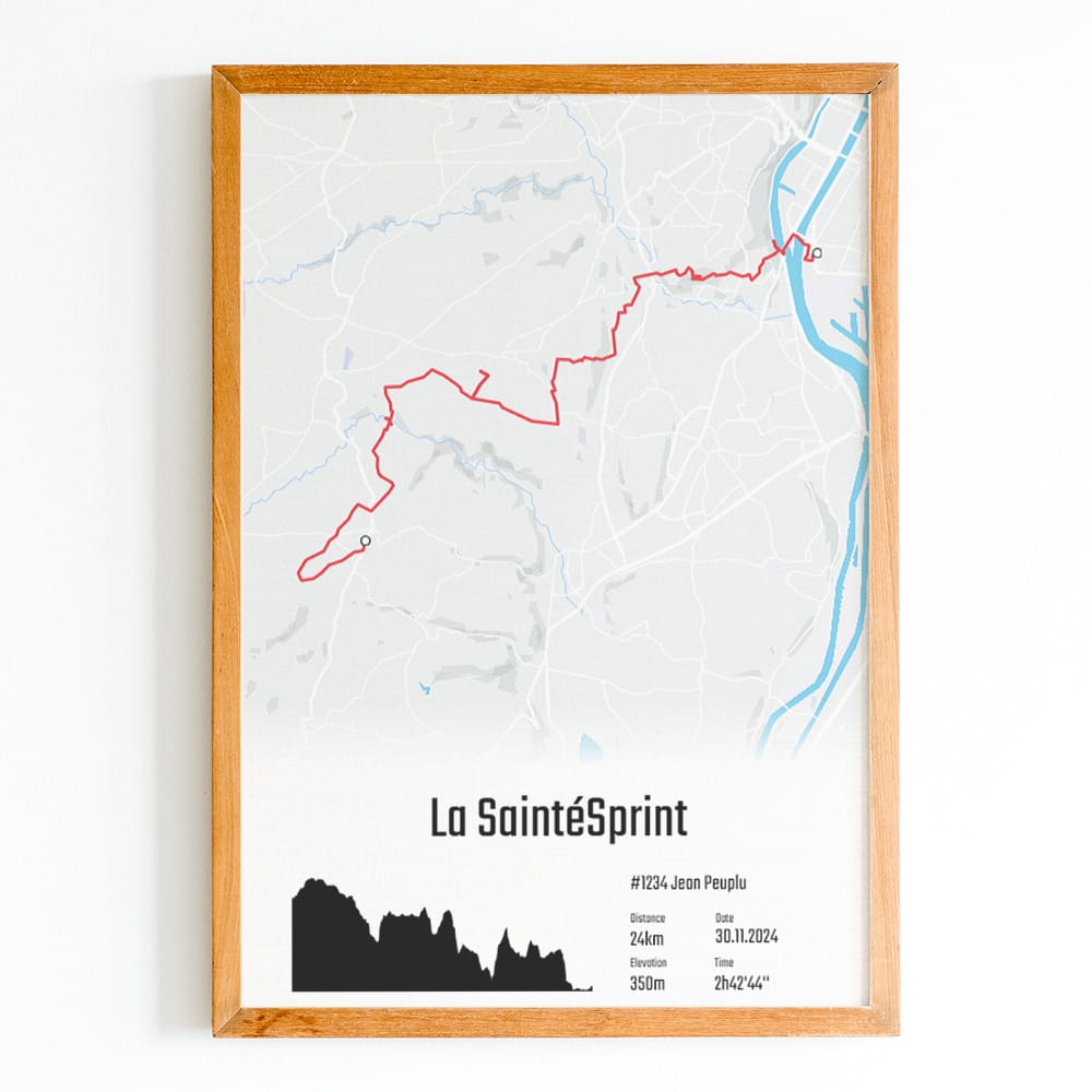 Affiche personnalisée saintesprint 2024