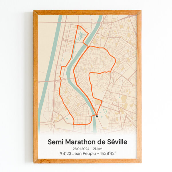 affiche semi marathon de Séville 2023