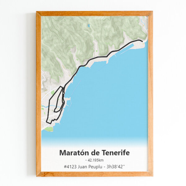 affiche marathon de Tenerife