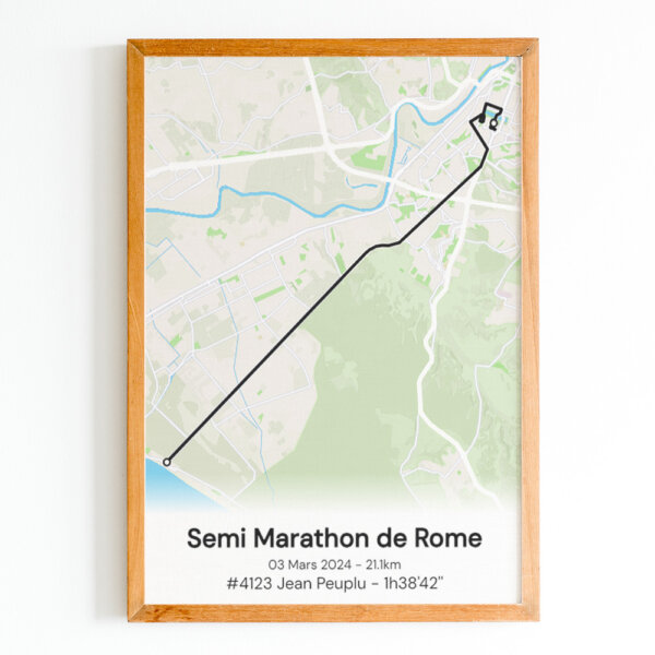 affiche semi marathon de rome