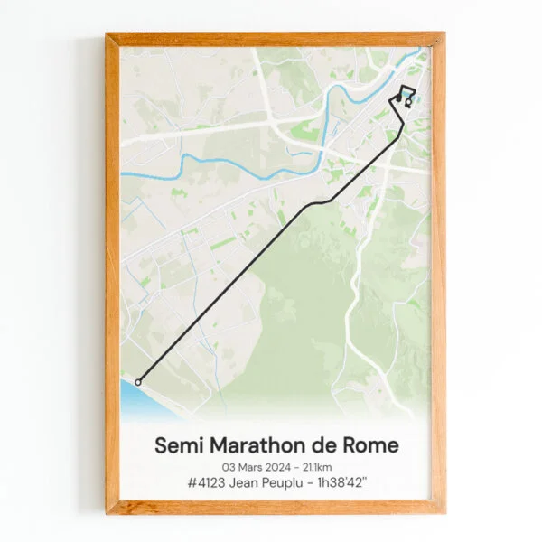 affiche semi marathon de rome