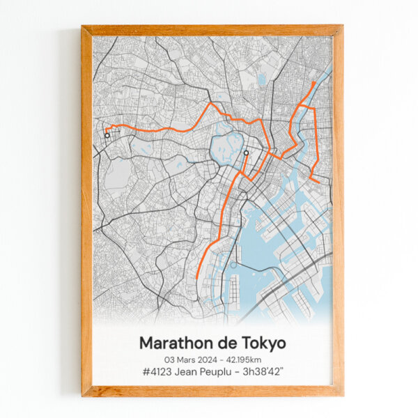 Marathon de Tokyo Fleuve Orange