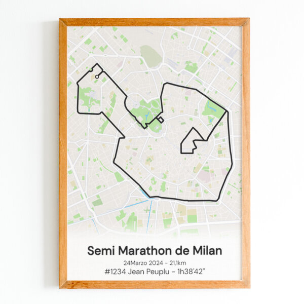 affiche semi marathon de Milan