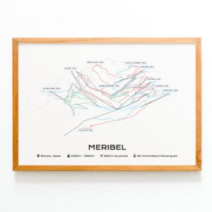 Affiche du plan des pistes de Méribel