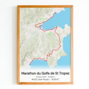 affiche du marathon du golf de saint tropez