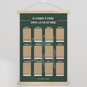 carte à gratter course à pied