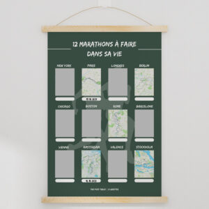 Carte à Gratter Marathons - 12 marathons à faire dans sa vie