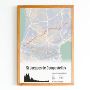 affiche chemin de saint jacques depuis le puy