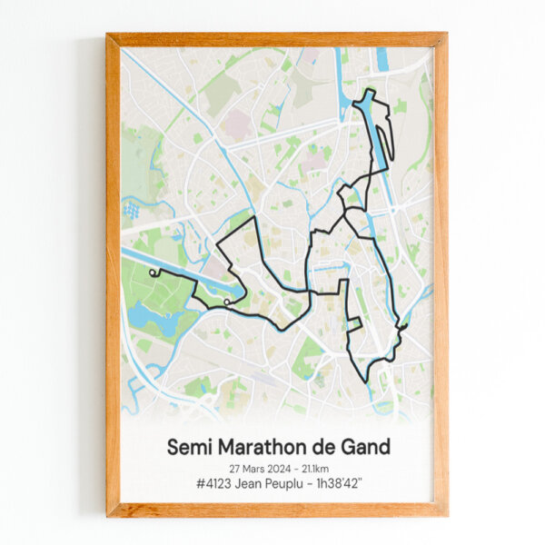 affiche semi marathon de Gand