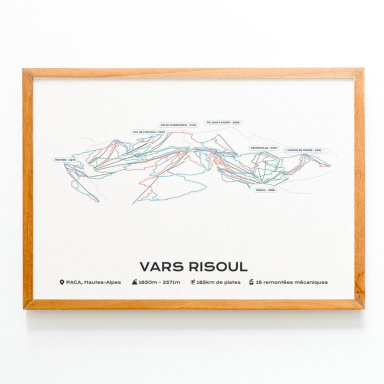 Affiche Station de Vars Risoul