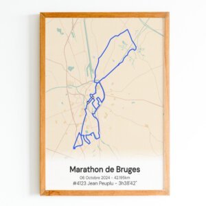 affiche marathon de bruges 2024