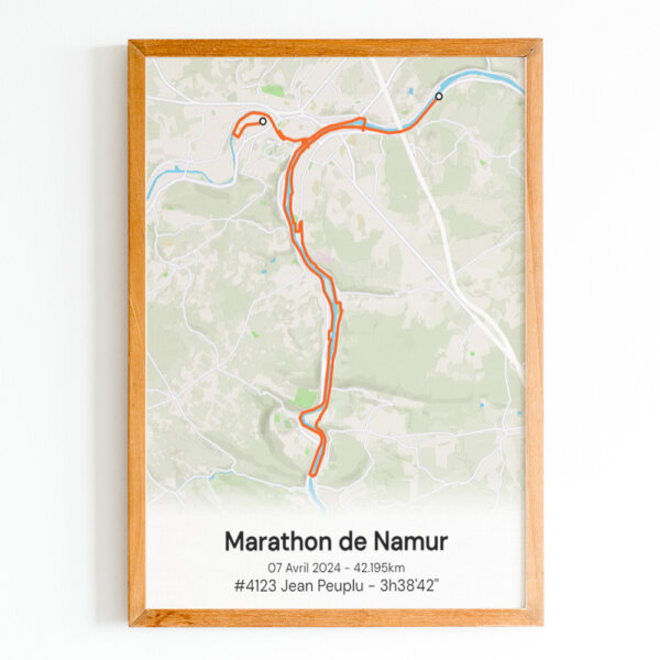 affiche marathon de Namur