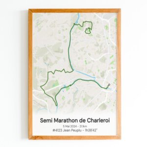 affiche semi marathon de charleroi