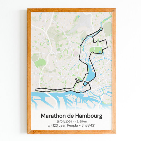affiche marathon de Hambourg