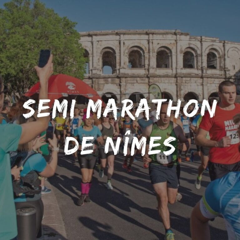 Parcours du semi marathon de Nîmes 2023