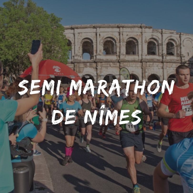 Parcours du semi marathon de Nîmes 2023 1 marathon de nimes