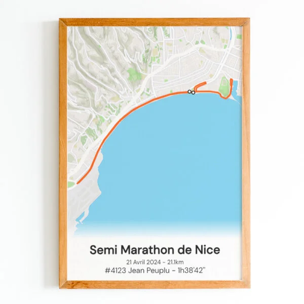 affiche semi marathon de nice