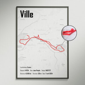 Affiche 3D du circuit de votre épreuve