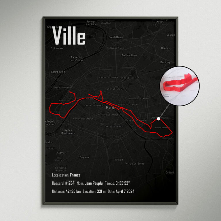 Affiche 3D du circuit de votre épreuve