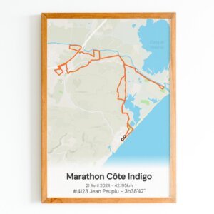 affiche marathon cote indigo
