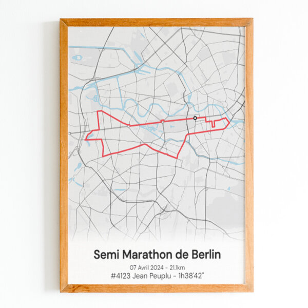 affiche semi marathon de berlin
