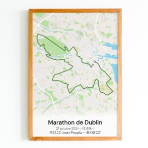 affiche du marathon de dublin 2024