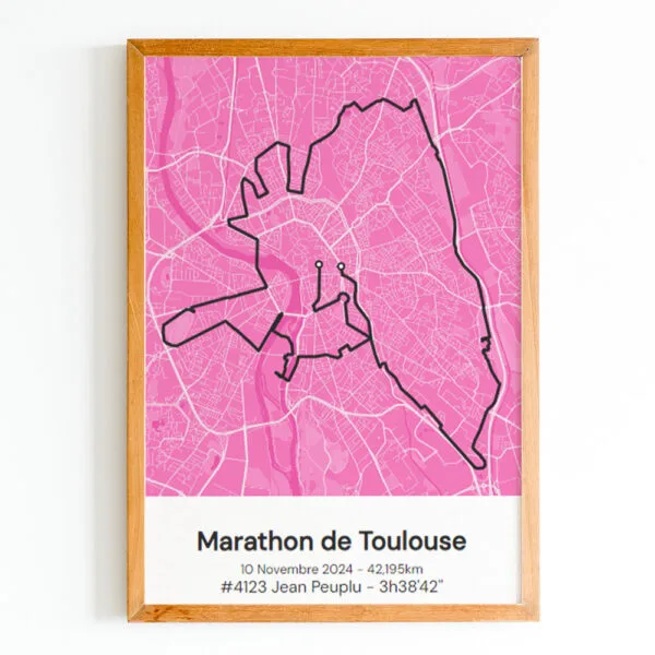 Affiche marathon de toulouse 2024