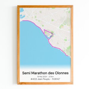 affiche semi marathon des olonnes