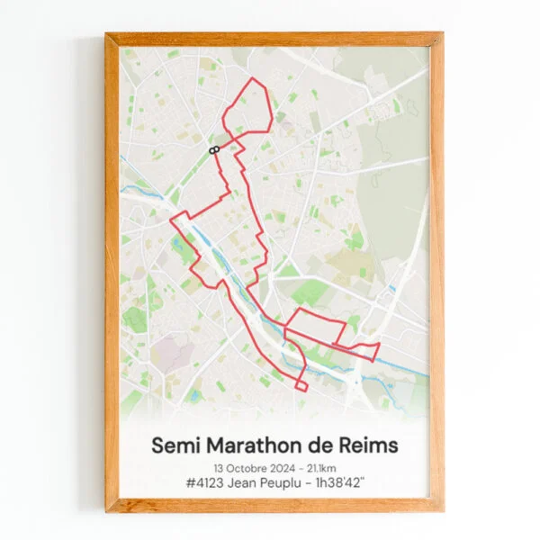 affiche semi marathon de reims