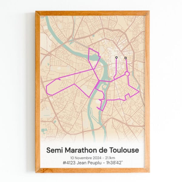 affiche semi marathon de toulouse