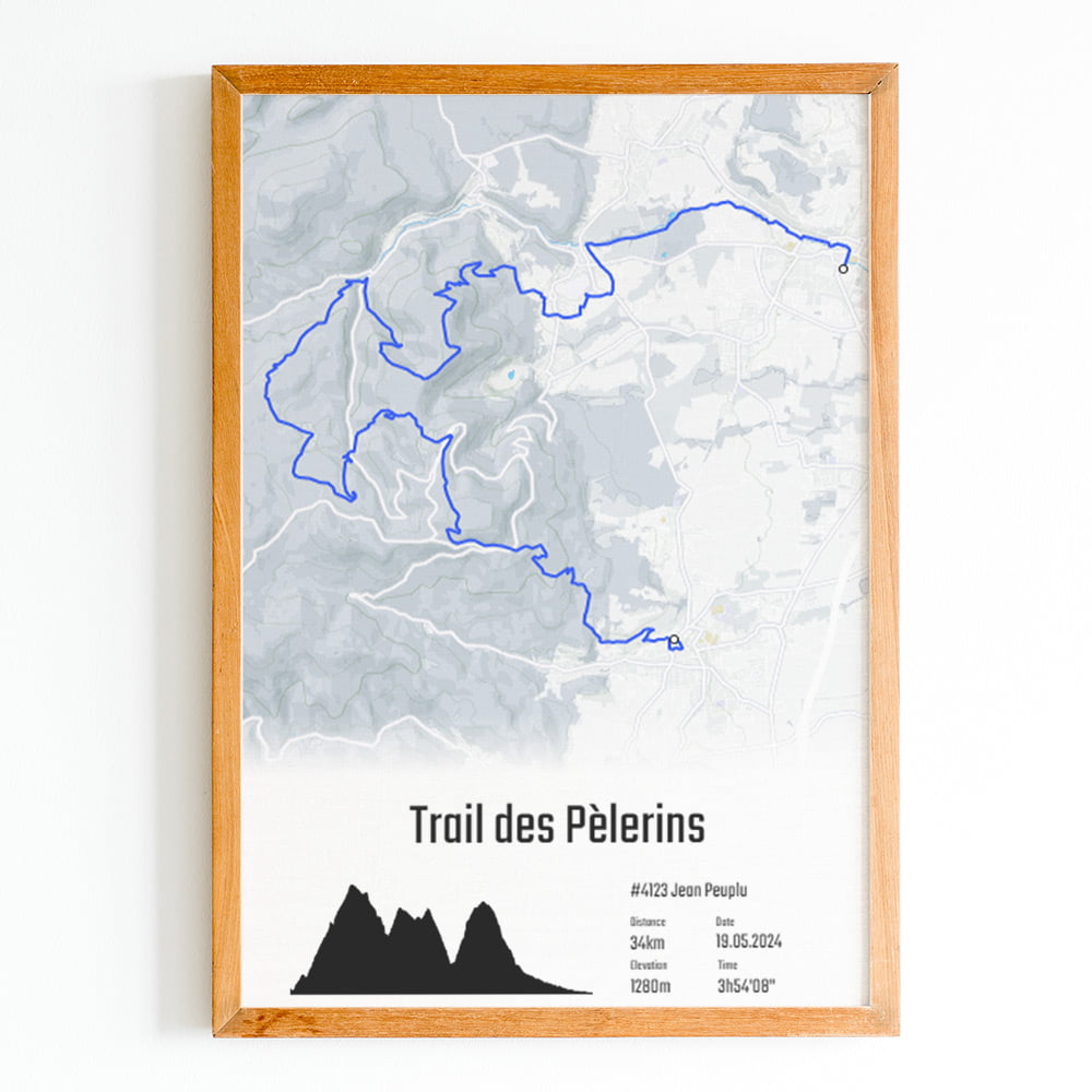 affiche trail des pélerins