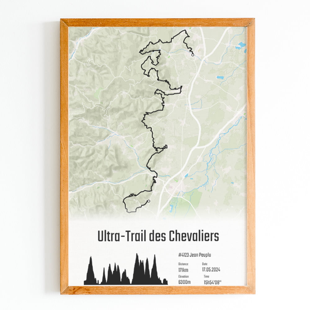Affiche ultra trail des chevaliers