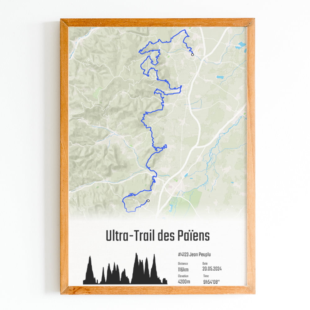 affiche ultra trail des paiens