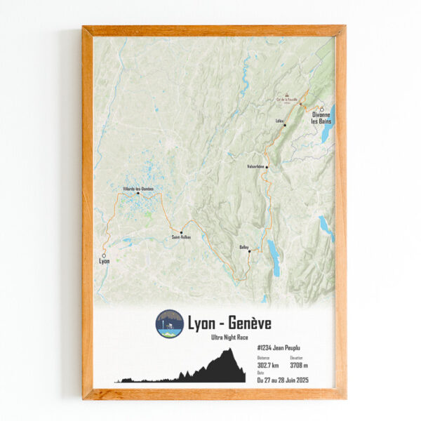 Lyon - Genève - Affiche Cyclisme – Image 3