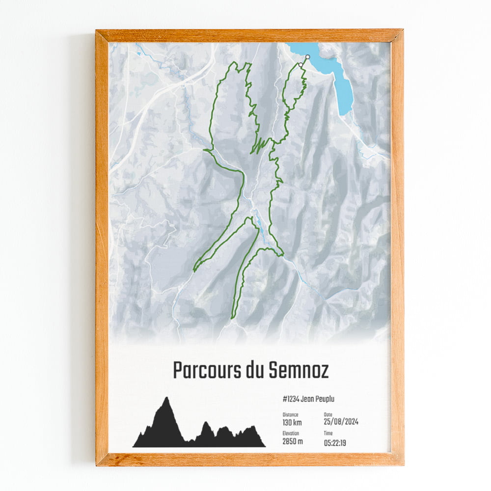 affiche la dvélos parcours du semnoz
