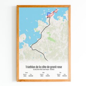 affiche triathlon de la côte de granit rose