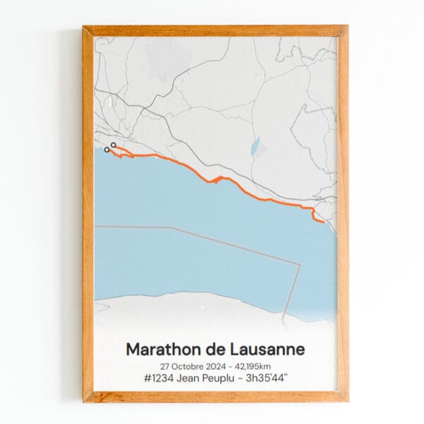 affiche du marathon de lausanne