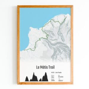 Affiche Métis Trail, souvenir sportif pour traileur de la réunion