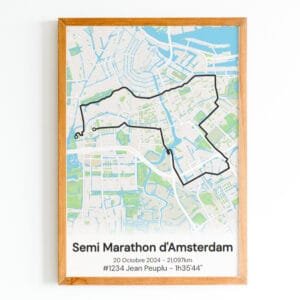 affiche semi marathon d'amsterdam