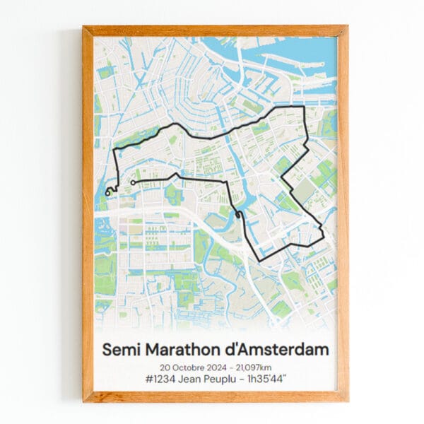 affiche semi marathon d'amsterdam