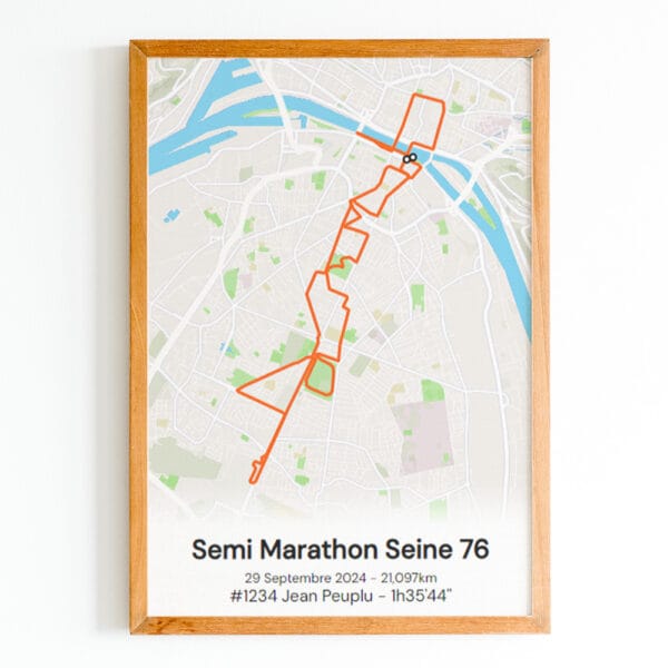 Affiche semi-marathon seine 76