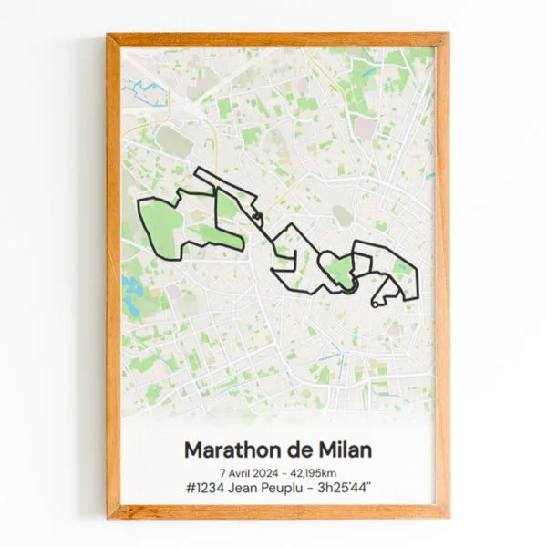 affiche marathon de milan