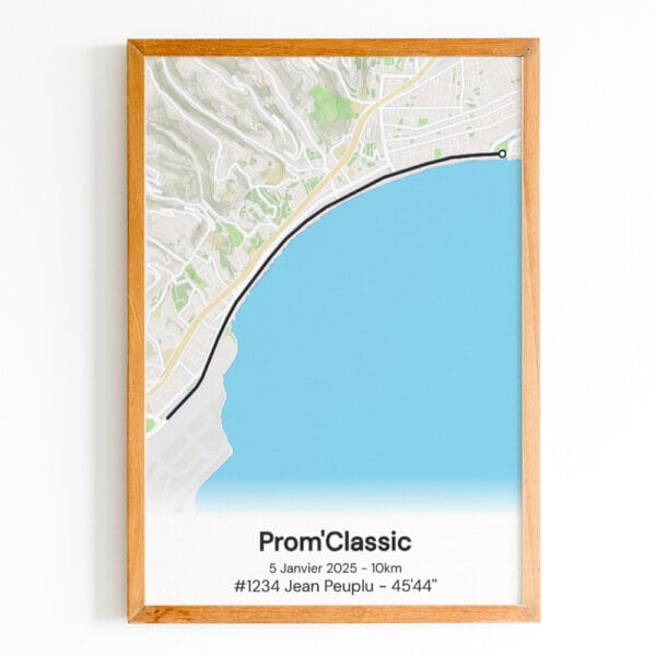 affiche 10km prom'classic personnalisée